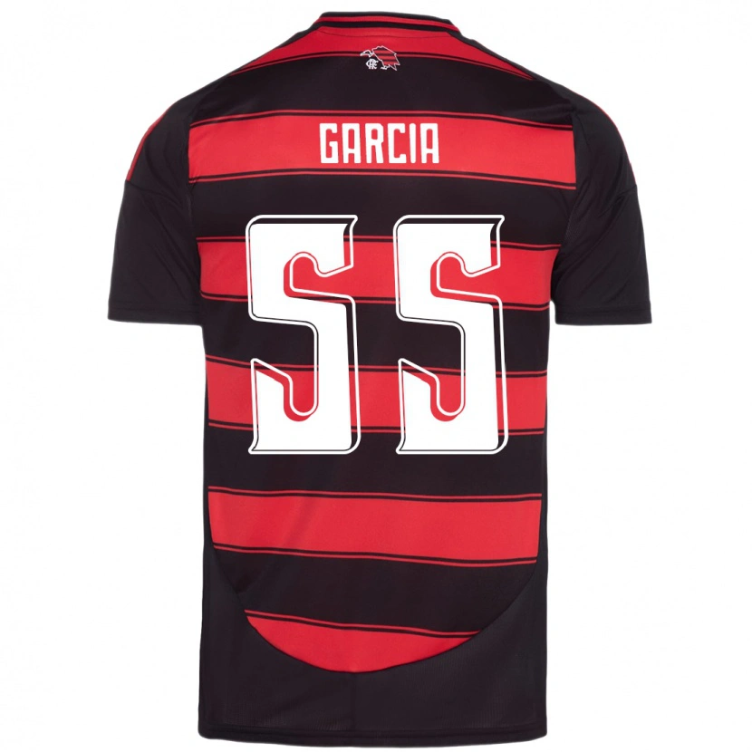Danxen Børn Caio Garcia #55 Hvid Rød Hjemmebane Spillertrøjer 2025/26 Trøje T-Shirt