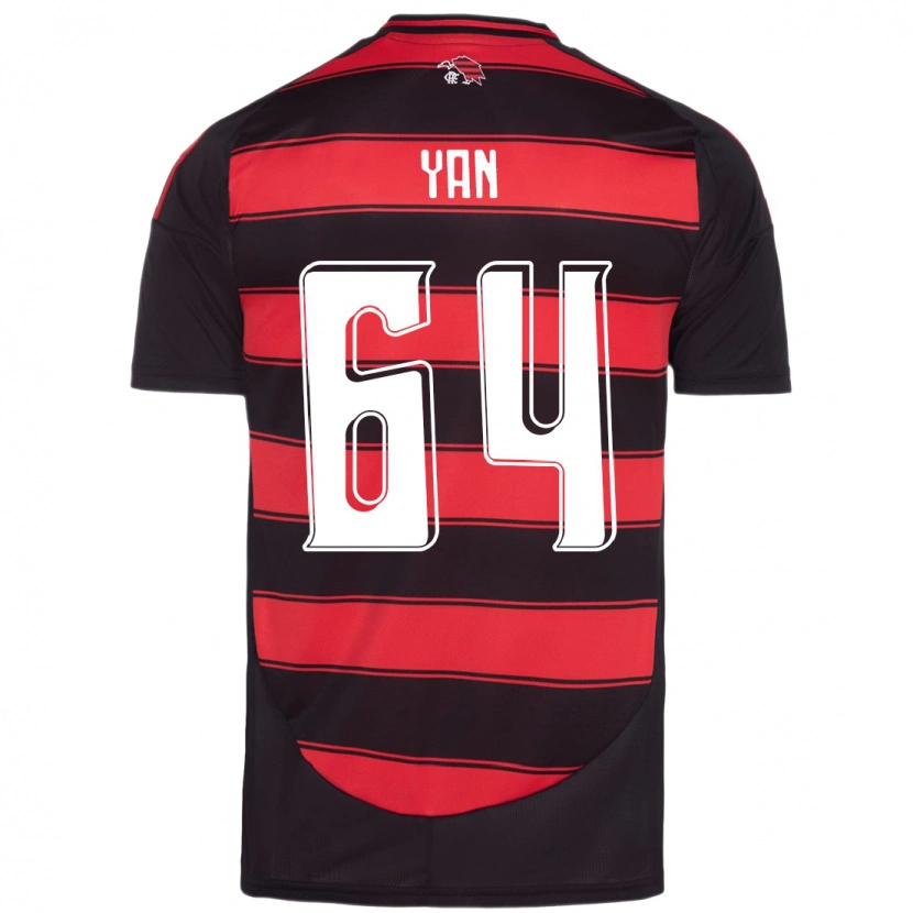 Danxen Børn Wallace Yan #64 Hvid Rød Hjemmebane Spillertrøjer 2025/26 Trøje T-Shirt