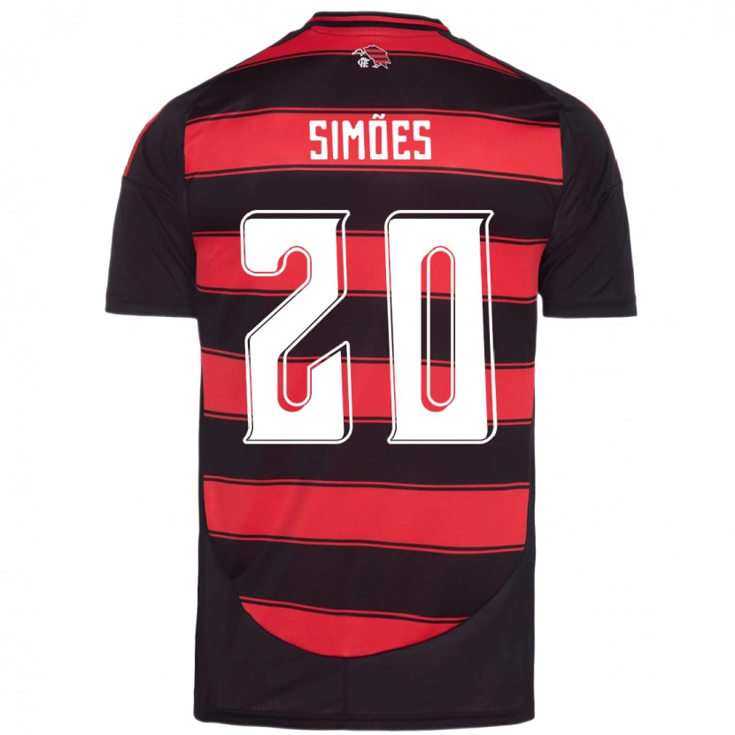 Danxen Børn Fabi Simões #20 Hvid Rød Hjemmebane Spillertrøjer 2025/26 Trøje T-Shirt