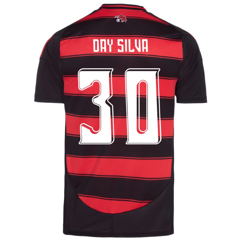 Danxen Børn Day Silva #30 Hvid Rød Hjemmebane Spillertrøjer 2025/26 Trøje T-Shirt