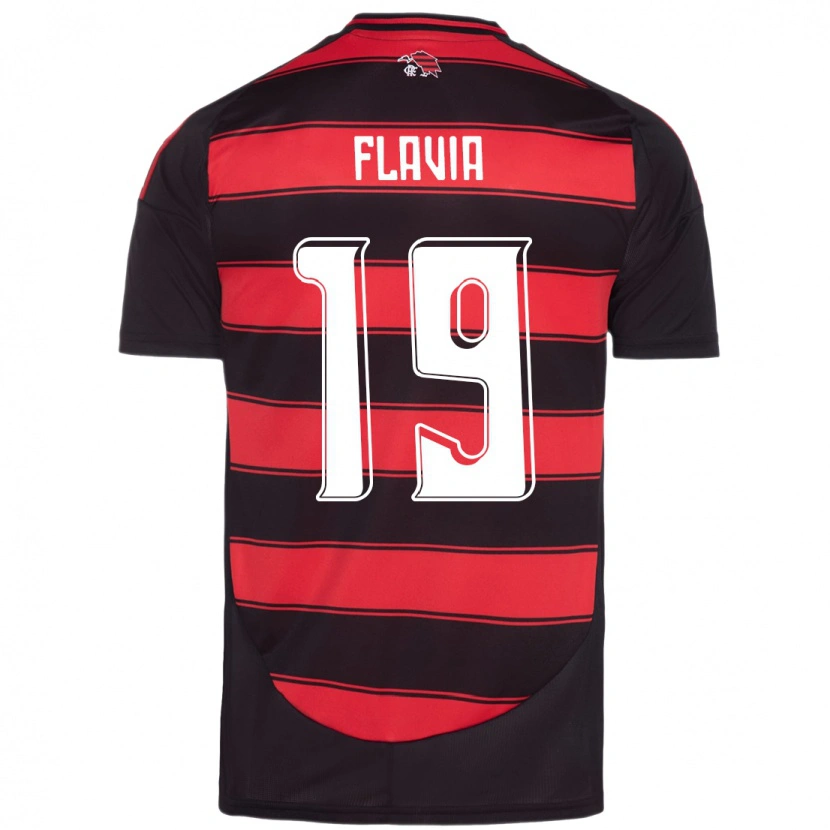 Danxen Børn Flavia #19 Hvid Rød Hjemmebane Spillertrøjer 2025/26 Trøje T-Shirt