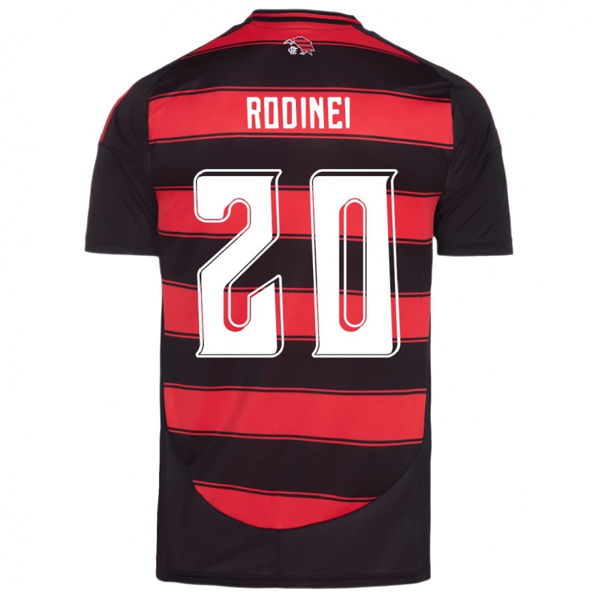 Danxen Børn Rodinei #20 Hvid Rød Hjemmebane Spillertrøjer 2025/26 Trøje T-Shirt