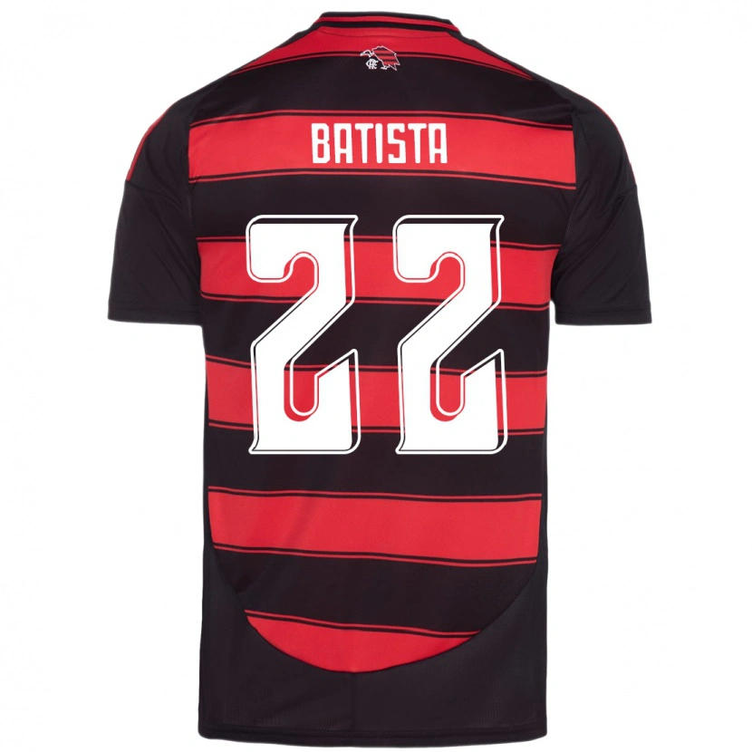 Danxen Børn Gabriel Batista #22 Hvid Rød Hjemmebane Spillertrøjer 2025/26 Trøje T-Shirt