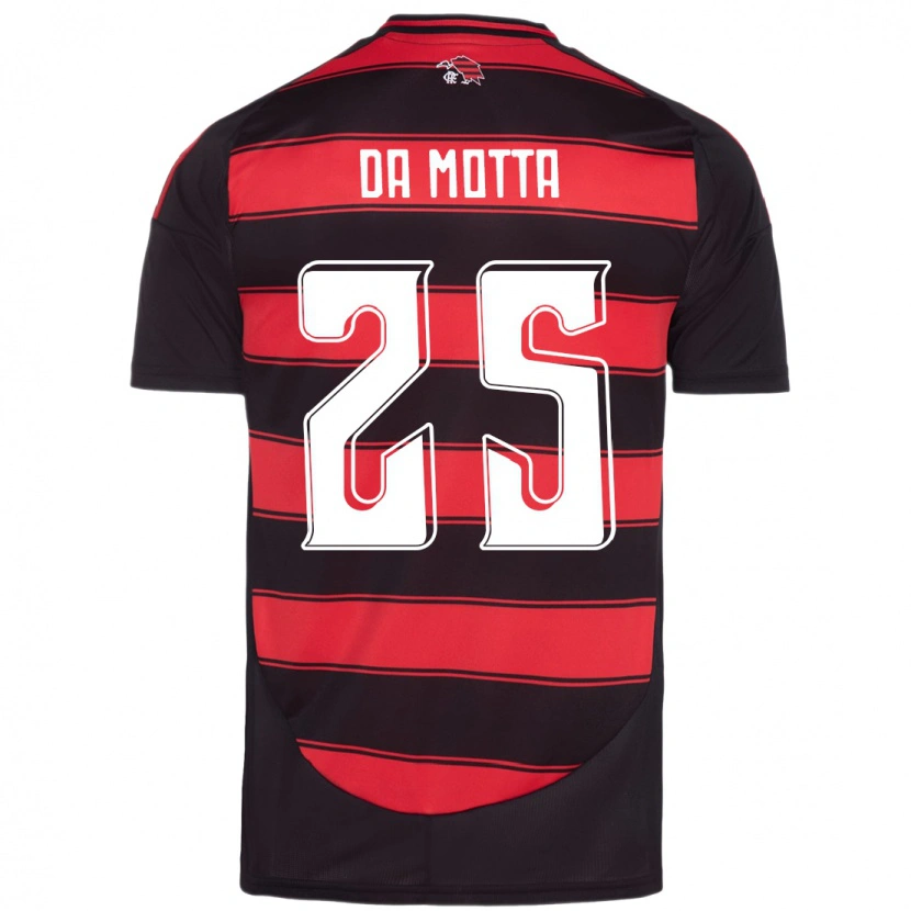 Danxen Børn Piris Da Motta #25 Hvid Rød Hjemmebane Spillertrøjer 2025/26 Trøje T-Shirt