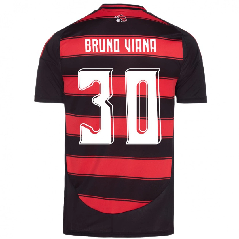 Danxen Børn Bruno Viana #30 Hvid Rød Hjemmebane Spillertrøjer 2025/26 Trøje T-Shirt