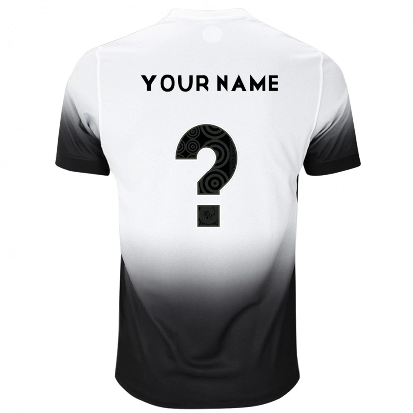 Danxen Børn Dit Navn #0 Sort Hvid Hjemmebane Spillertrøjer 2025/26 Trøje T-Shirt