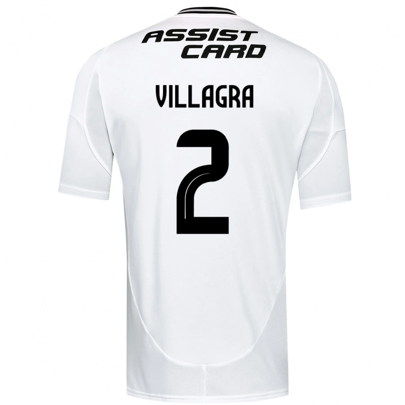 Danxen Børn Jonathan Villagra #2 Sort Hvid Hjemmebane Spillertrøjer 2025/26 Trøje T-Shirt