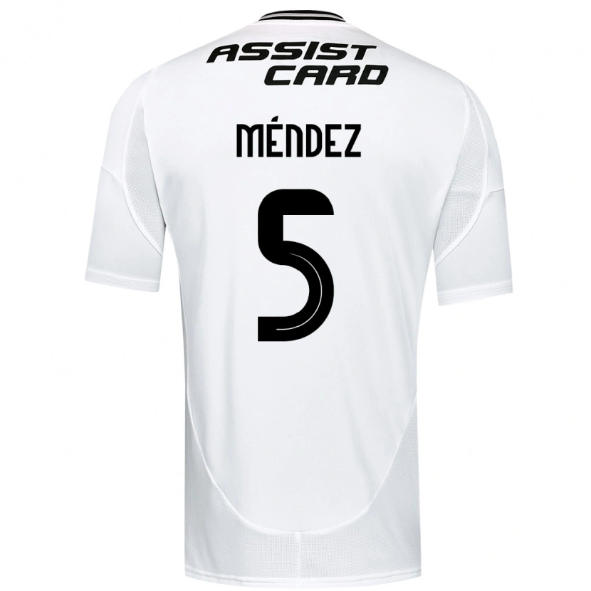 Danxen Børn Víctor Méndez #5 Sort Hvid Hjemmebane Spillertrøjer 2025/26 Trøje T-Shirt