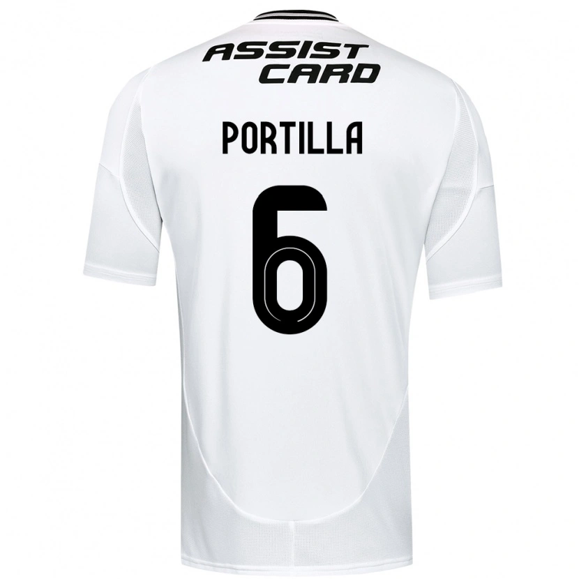 Danxen Børn Dylan Portilla #6 Sort Hvid Hjemmebane Spillertrøjer 2025/26 Trøje T-Shirt