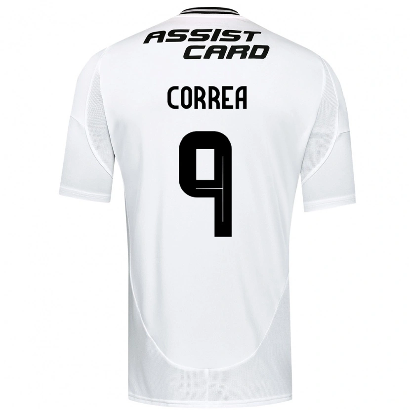 Danxen Børn Javier Correa #9 Sort Hvid Hjemmebane Spillertrøjer 2025/26 Trøje T-Shirt