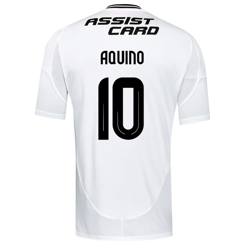 Danxen Børn Claudio Aquino #10 Sort Hvid Hjemmebane Spillertrøjer 2025/26 Trøje T-Shirt