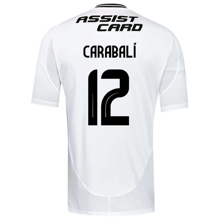 Danxen Børn Omar Carabalí #12 Sort Hvid Hjemmebane Spillertrøjer 2025/26 Trøje T-Shirt