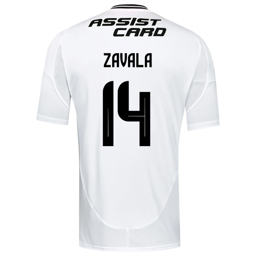 Danxen Børn Cristián Zavala #14 Sort Hvid Hjemmebane Spillertrøjer 2025/26 Trøje T-Shirt