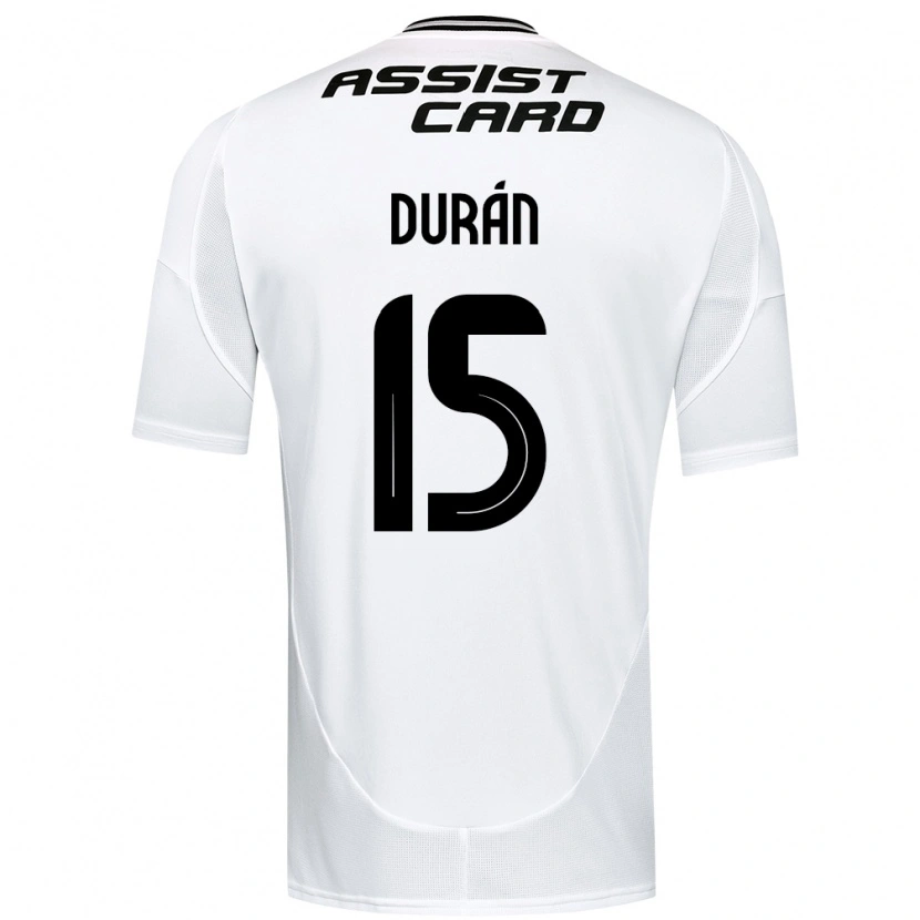 Danxen Børn José Durán #15 Sort Hvid Hjemmebane Spillertrøjer 2025/26 Trøje T-Shirt