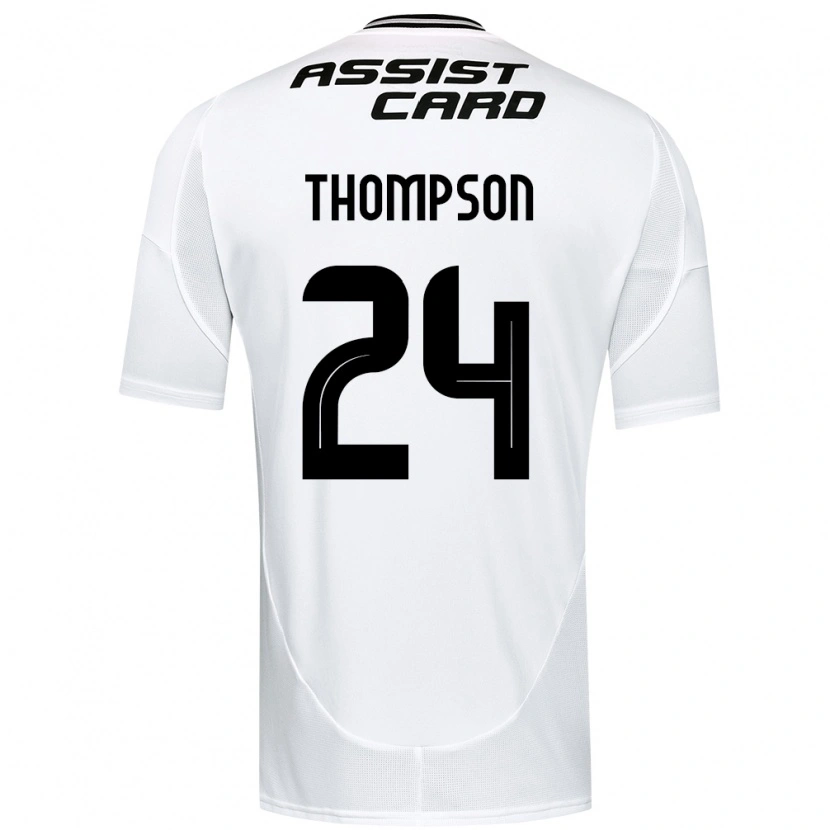 Danxen Børn Jordhy Thompson #24 Sort Hvid Hjemmebane Spillertrøjer 2025/26 Trøje T-Shirt