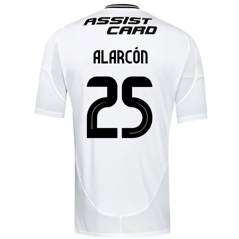 Danxen Børn Tomás Alarcón #25 Sort Hvid Hjemmebane Spillertrøjer 2025/26 Trøje T-Shirt