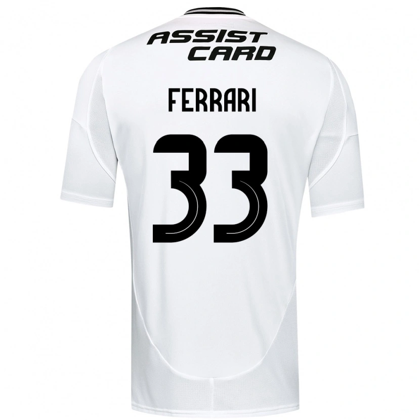 Danxen Børn Matías Ferrari #33 Sort Hvid Hjemmebane Spillertrøjer 2025/26 Trøje T-Shirt