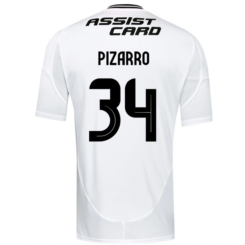 Danxen Børn Vicente Pizarro #34 Sort Hvid Hjemmebane Spillertrøjer 2025/26 Trøje T-Shirt