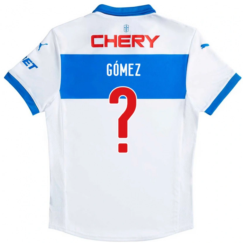Danxen Børn Bastián Gómez #0 Royal Blå Hvid Hjemmebane Spillertrøjer 2025/26 Trøje T-Shirt