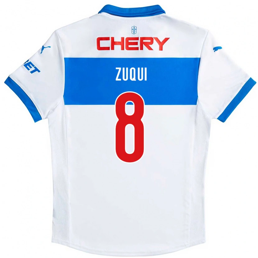 Danxen Børn Fernando Zuqui #8 Royal Blå Hvid Hjemmebane Spillertrøjer 2025/26 Trøje T-Shirt