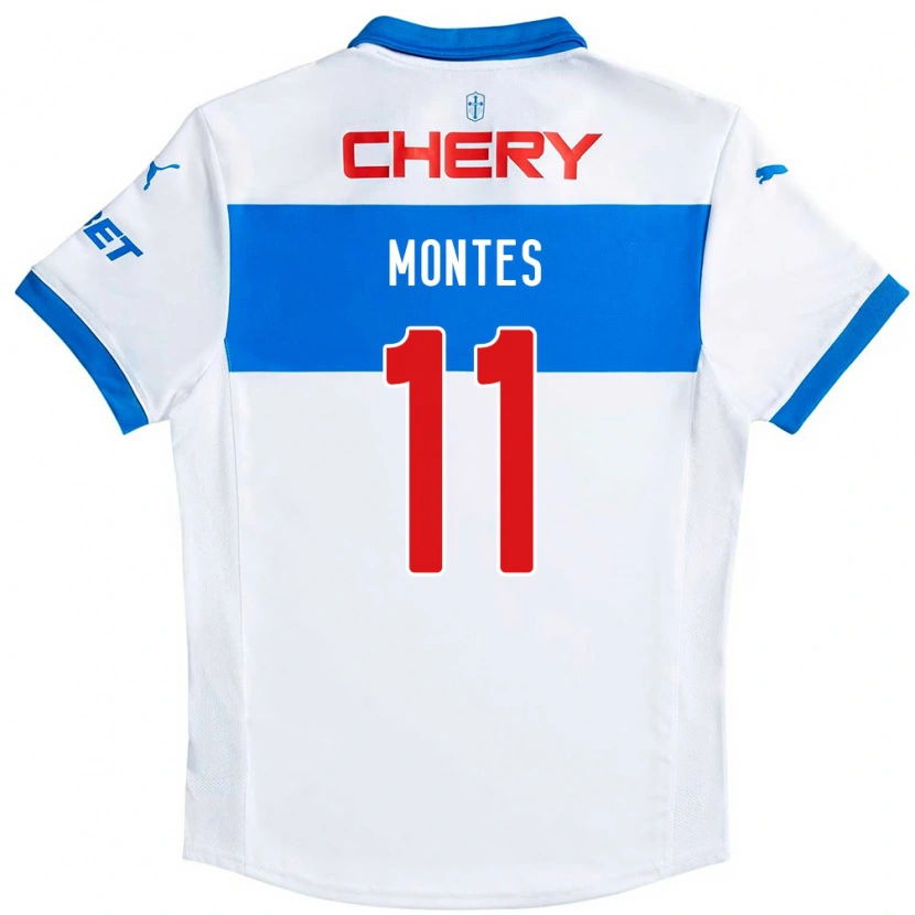 Danxen Børn Clemente Montes #11 Royal Blå Hvid Hjemmebane Spillertrøjer 2025/26 Trøje T-Shirt