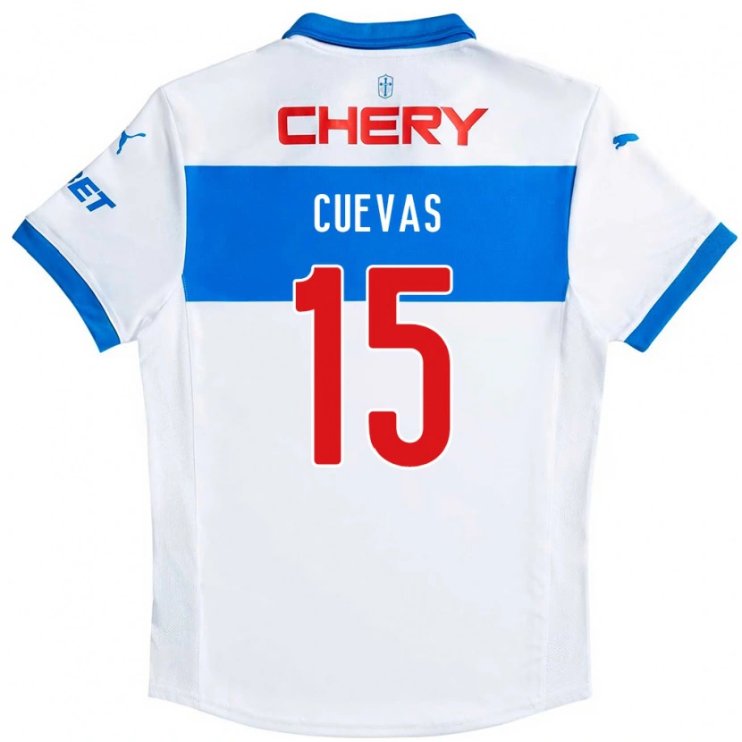 Danxen Børn Cristian Cuevas #15 Royal Blå Hvid Hjemmebane Spillertrøjer 2025/26 Trøje T-Shirt