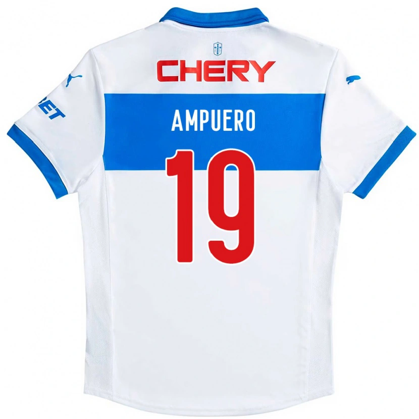 Danxen Børn Branco Ampuero #19 Royal Blå Hvid Hjemmebane Spillertrøjer 2025/26 Trøje T-Shirt