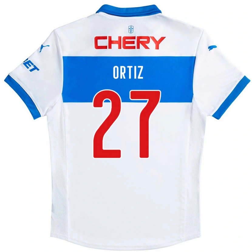 Danxen Børn Jorge Ortiz #27 Royal Blå Hvid Hjemmebane Spillertrøjer 2025/26 Trøje T-Shirt