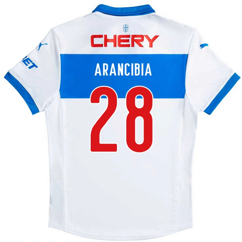 Danxen Børn Francisco Arancibia #28 Royal Blå Hvid Hjemmebane Spillertrøjer 2025/26 Trøje T-Shirt
