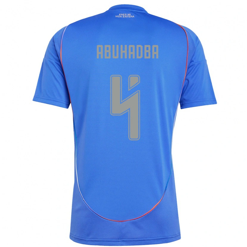 Danxen Børn Zacarías Abuhadba #4 Orange Rød Hjemmebane Spillertrøjer 2025/26 Trøje T-Shirt