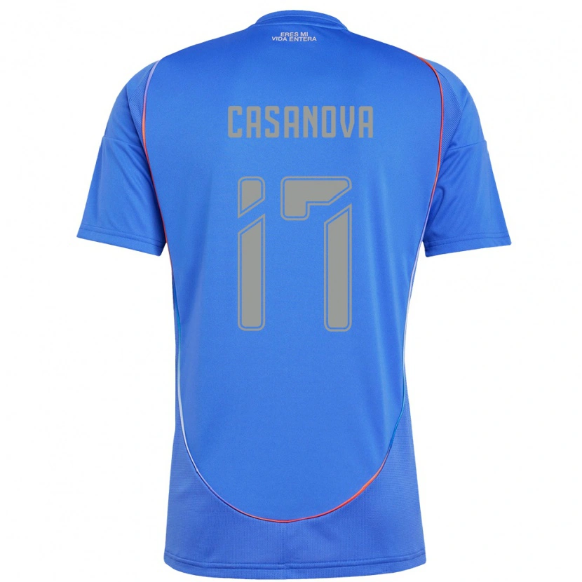 Danxen Børn Luis Casanova #17 Orange Rød Hjemmebane Spillertrøjer 2025/26 Trøje T-Shirt