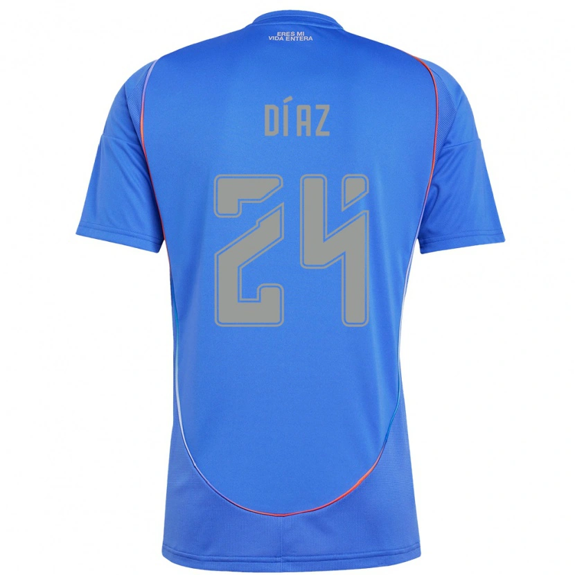 Danxen Børn Antonio Díaz #24 Orange Rød Hjemmebane Spillertrøjer 2025/26 Trøje T-Shirt