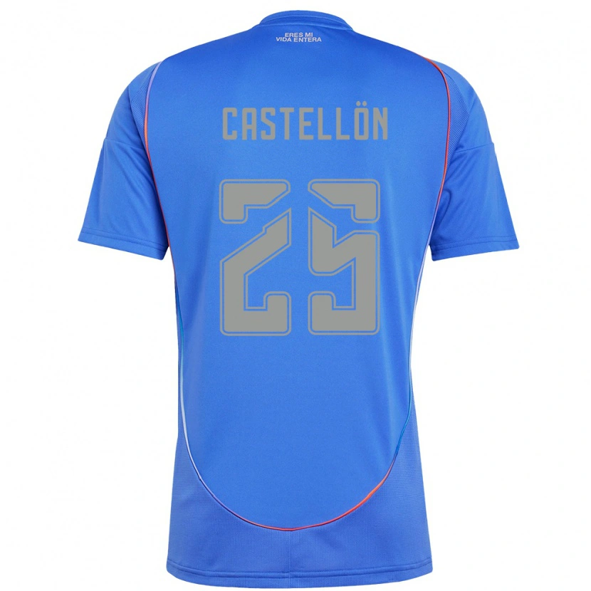Danxen Børn Gabriel Castellón #25 Orange Rød Hjemmebane Spillertrøjer 2025/26 Trøje T-Shirt