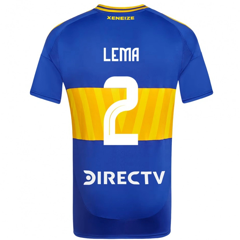 Danxen Børn Cristian Lema #2 Hvid Blå Hjemmebane Spillertrøjer 2025/26 Trøje T-Shirt