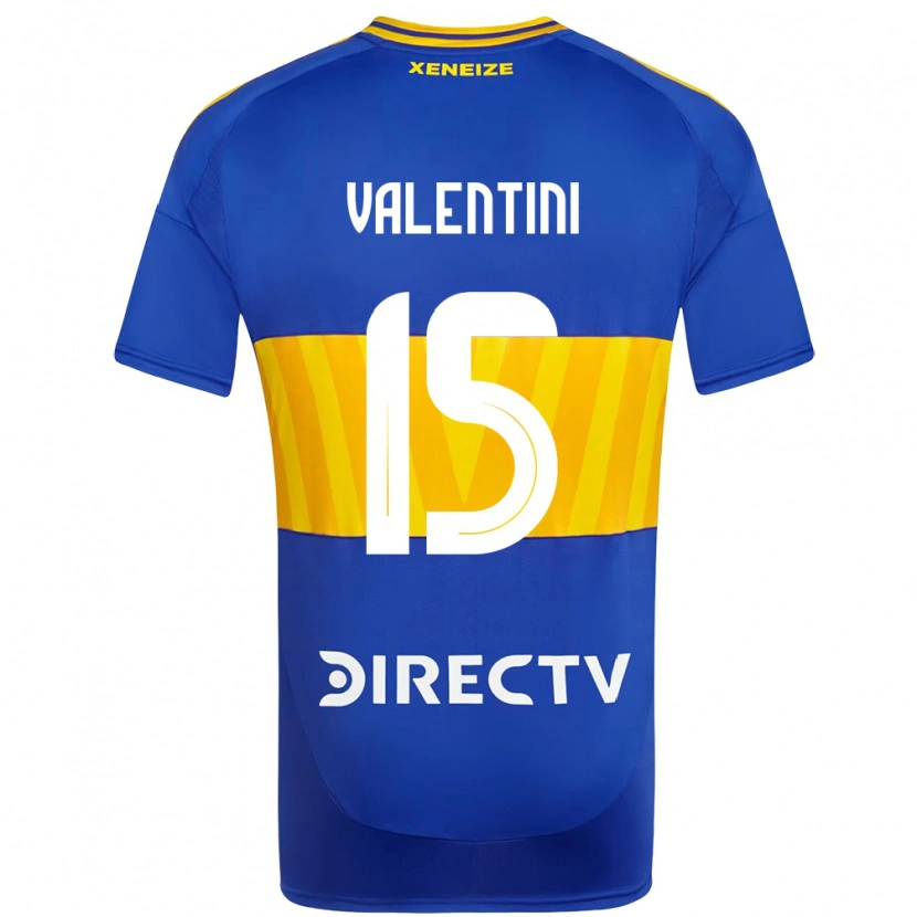 Danxen Børn Nicolas Valentini #15 Hvid Blå Hjemmebane Spillertrøjer 2025/26 Trøje T-Shirt