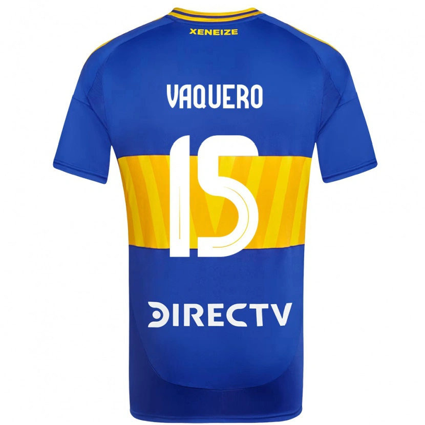 Danxen Børn Ivan Vaquero #15 Hvid Blå Hjemmebane Spillertrøjer 2025/26 Trøje T-Shirt