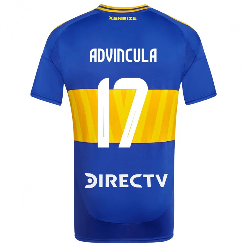 Danxen Børn Luis Advíncula #17 Hvid Blå Hjemmebane Spillertrøjer 2025/26 Trøje T-Shirt