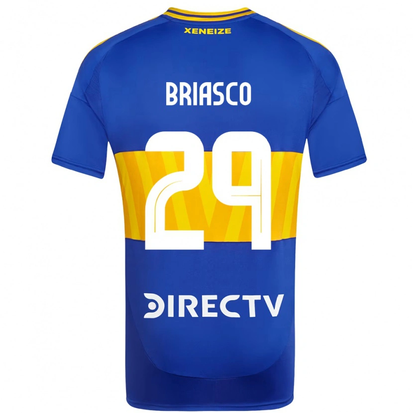Danxen Børn Norberto Briasco #29 Hvid Blå Hjemmebane Spillertrøjer 2025/26 Trøje T-Shirt