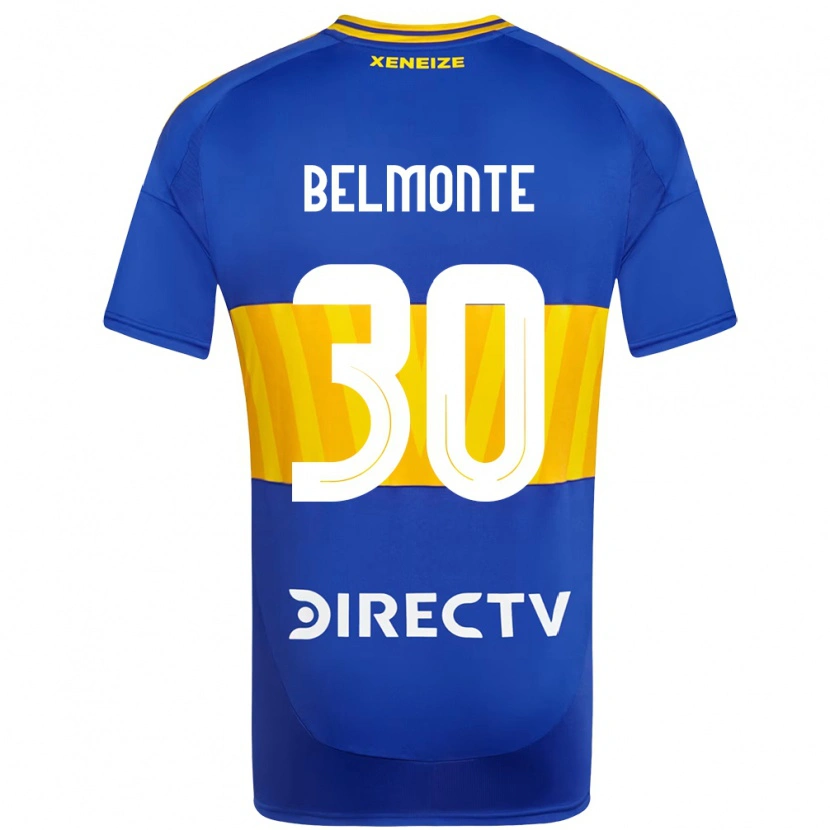 Danxen Børn Tomás Belmonte #30 Hvid Blå Hjemmebane Spillertrøjer 2025/26 Trøje T-Shirt