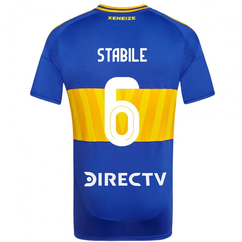 Danxen Børn Eliana Stábile #6 Hvid Blå Hjemmebane Spillertrøjer 2025/26 Trøje T-Shirt
