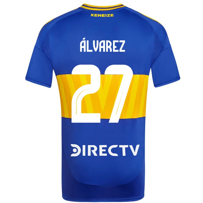 Danxen Børn Violeta Álvarez #27 Hvid Blå Hjemmebane Spillertrøjer 2025/26 Trøje T-Shirt