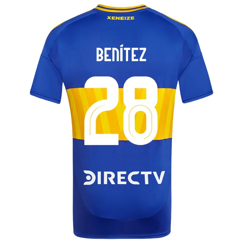 Danxen Børn Yazmín Benítez #28 Hvid Blå Hjemmebane Spillertrøjer 2025/26 Trøje T-Shirt