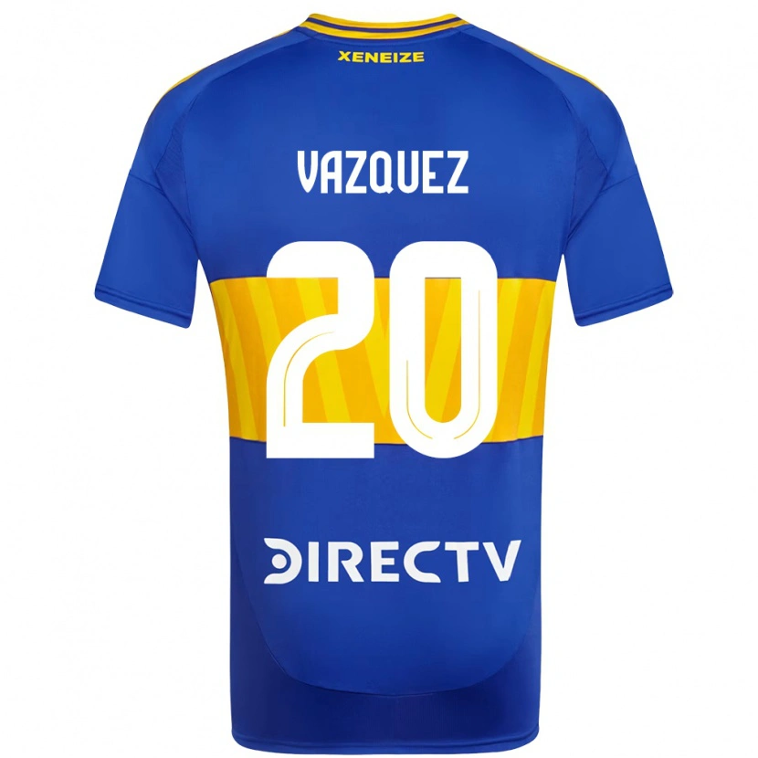 Danxen Børn Constanza Vazquez #20 Hvid Blå Hjemmebane Spillertrøjer 2025/26 Trøje T-Shirt