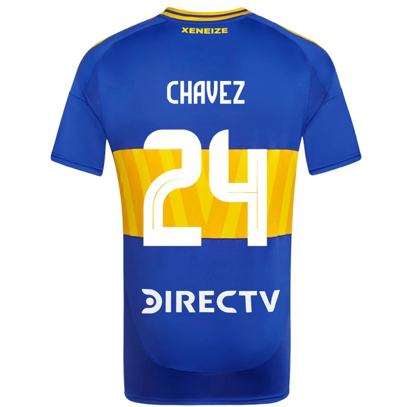 Danxen Børn Gabriela Chavez #24 Hvid Blå Hjemmebane Spillertrøjer 2025/26 Trøje T-Shirt