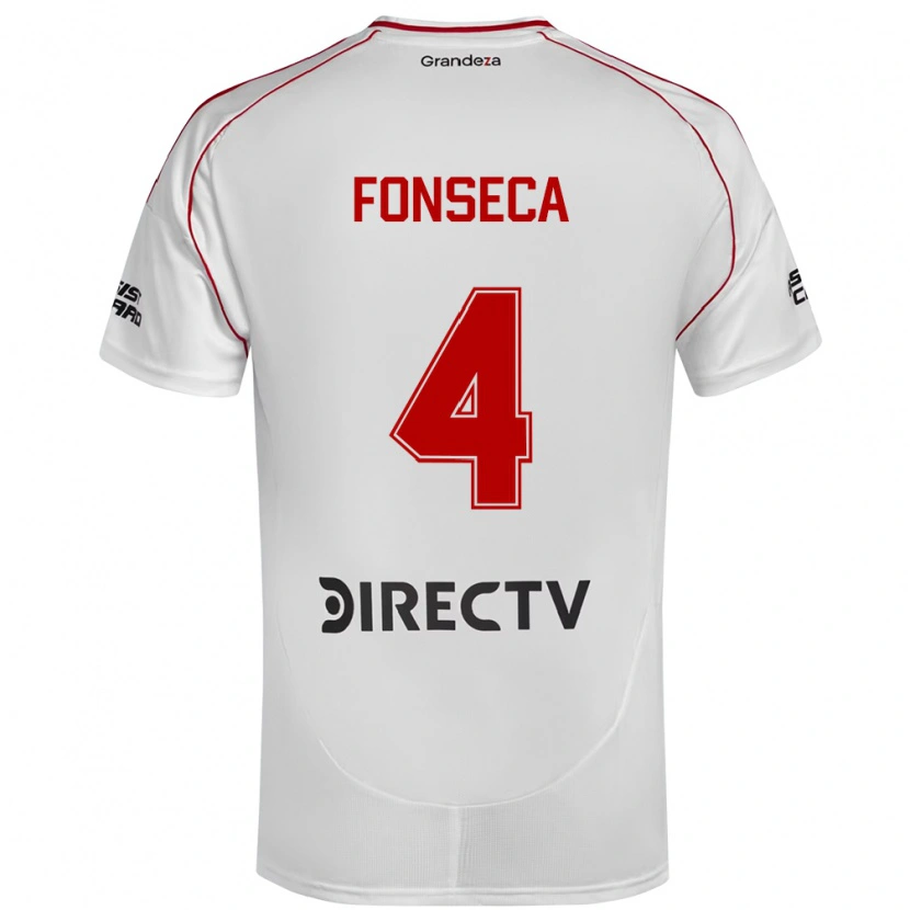 Danxen Børn Nicolás Fonseca #4 Burgundy Magenta Hjemmebane Spillertrøjer 2025/26 Trøje T-Shirt
