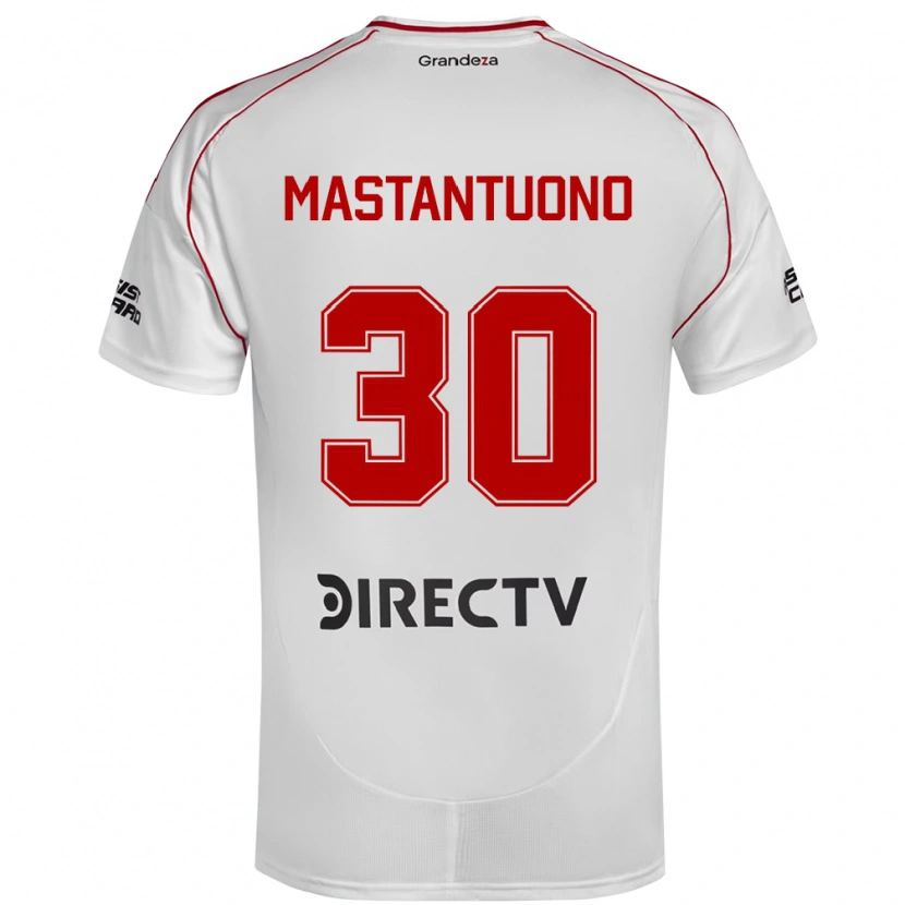 Danxen Børn Franco Mastantuono #30 Burgundy Magenta Hjemmebane Spillertrøjer 2025/26 Trøje T-Shirt