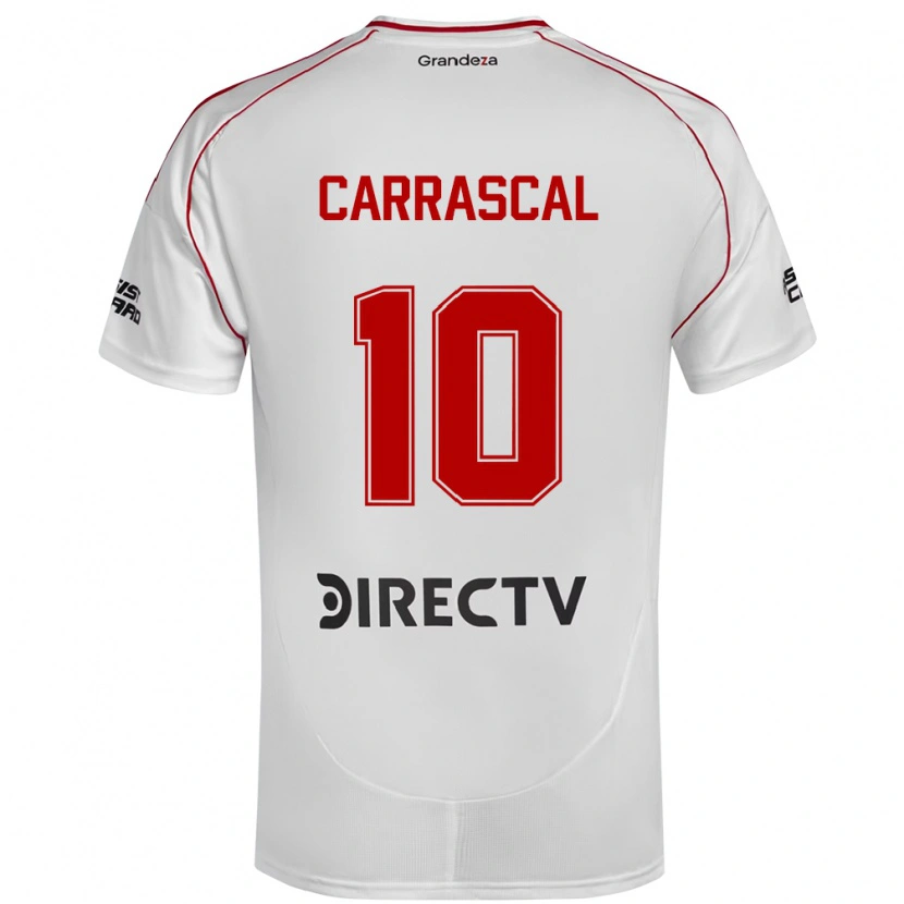 Danxen Børn Jorge Carrascal #10 Burgundy Magenta Hjemmebane Spillertrøjer 2025/26 Trøje T-Shirt
