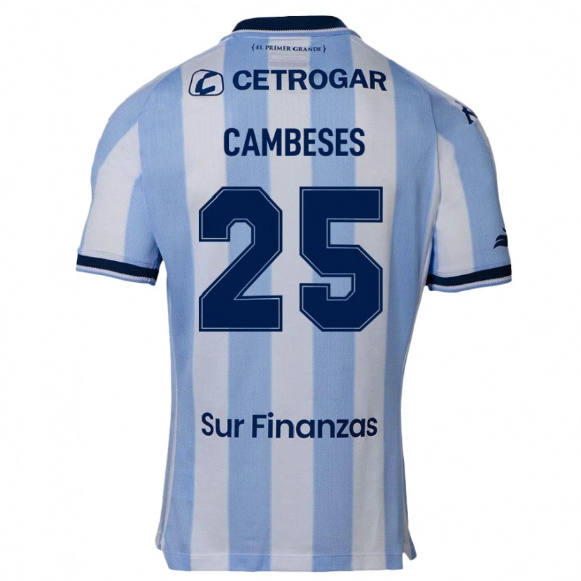 Danxen Børn Facundo Cambeses #25 Mørkeblå Hjemmebane Spillertrøjer 2025/26 Trøje T-Shirt