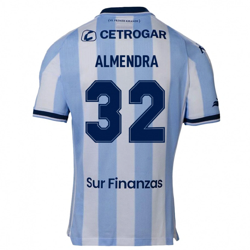 Danxen Børn Agustín Almendra #32 Mørkeblå Hjemmebane Spillertrøjer 2025/26 Trøje T-Shirt