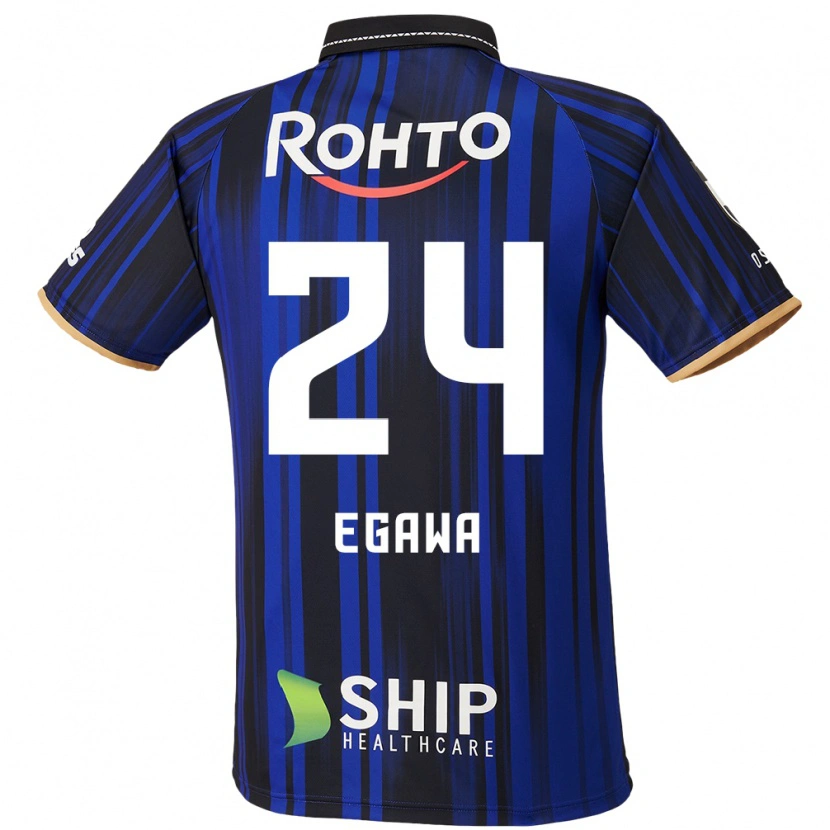 Danxen Børn Yusei Egawa #24 Hvid Blå Sort Hjemmebane Spillertrøjer 2025/26 Trøje T-Shirt